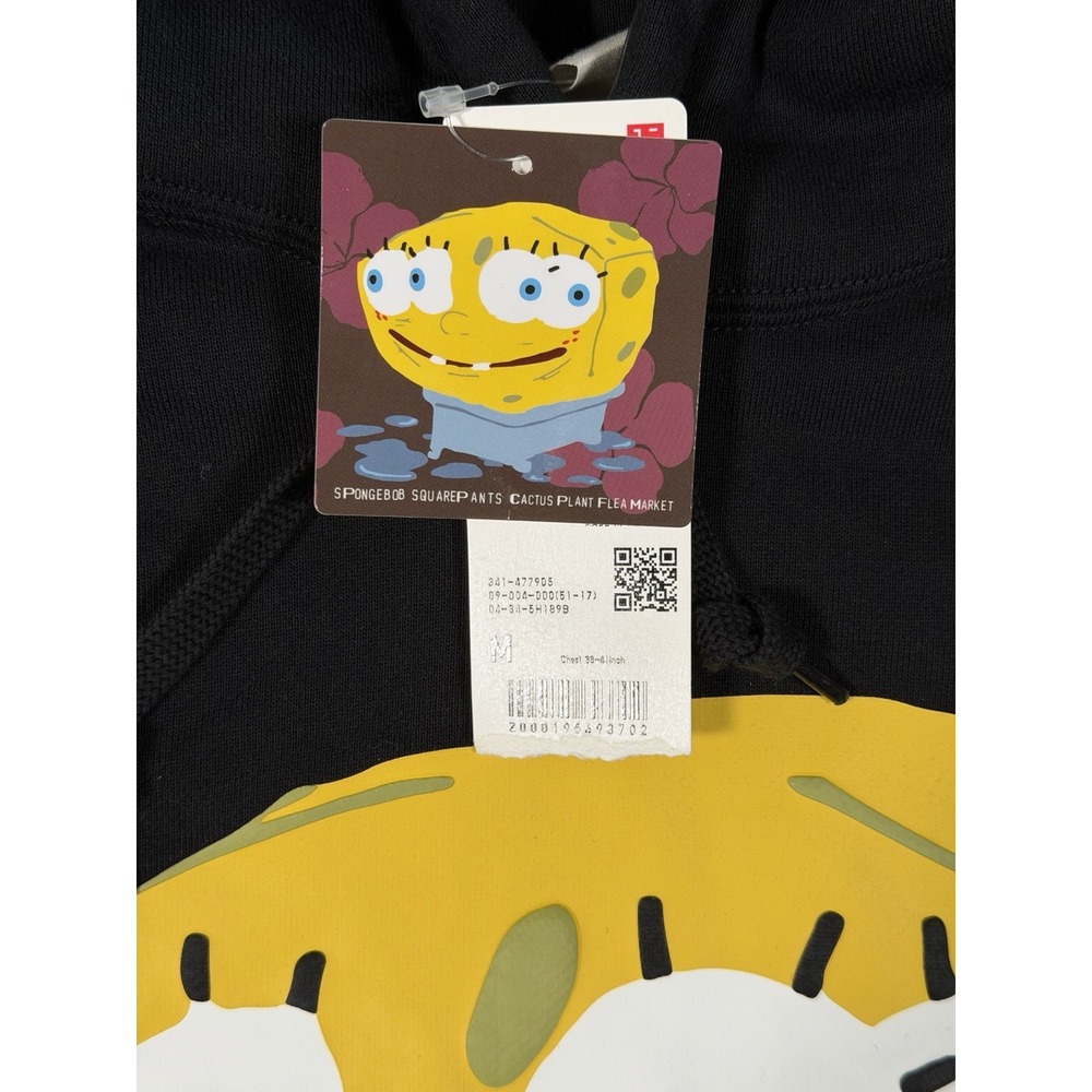 Uniqlo UT Cactus Plant Flea Market Spongebob Squarepants Graphic Hoodie Size M - Picture 3 of 7